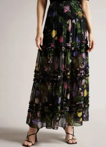 TED BAKER 플라워 프린트 롱 스커트 M