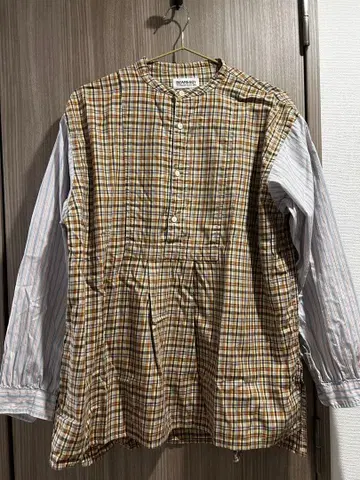 BEAMS BOY 체크 무늬 긴팔 셔츠