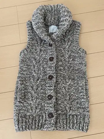 SHIPS 케이블 짜임 니트 베스트 그레이 계열