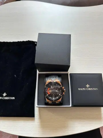 RALPH CHRISTIAN 스포츠 워치 블랙/골드