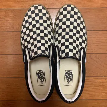 VANS 체커 패턴 슬립온 27.5