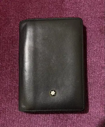 몽블랑 블랙 가죽 명함지갑