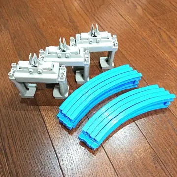 TOMY 프라레일 모노레일 곡선 레일 모노레일 홀더와 교각 세트