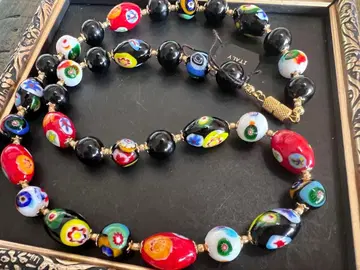 이탈리아제 베네치안 유리 디자인 목걸이 무라노 유리 3