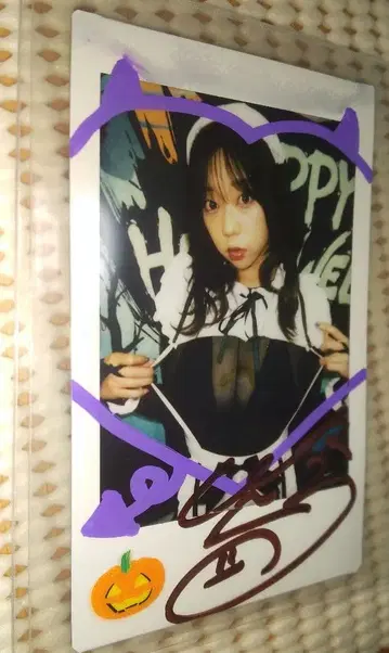 아오야마 히카루 친필 사인 폴라로이드 참고사항 있음