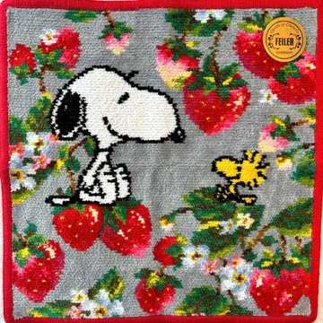 새상품 FEILER x 스누피 콜라보 손수건 [ 스트로베리 필드 ]