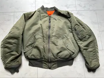 [90s] USA제 ALPHA MA-1 플라이트 자켓 초기 택 짧은 기장