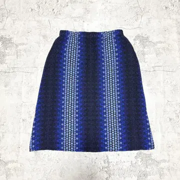 NOKOOHNO 올 패턴 스커트 블루 타이트 스커트 선명한 vintage