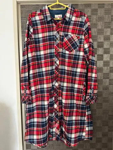 티티카카 titicaca 체크 무늬 긴팔 셔츠 원피스 L 사이즈