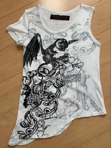 h.NAOTO 비대칭 T셔츠