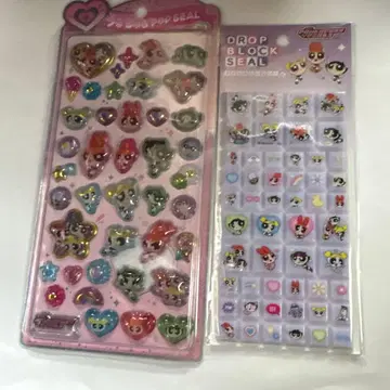 파워퍼프걸 타일 스티커 우루츄루 팝 스티커