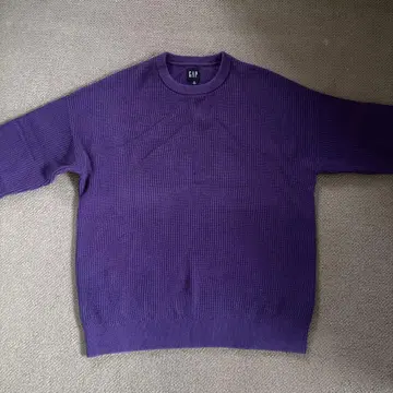 GAP 퍼플 크루넥 스웨터 M