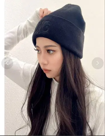 [ 미사용 새상품 ] Symmetry GYDA LOGO 니트 캡 블랙