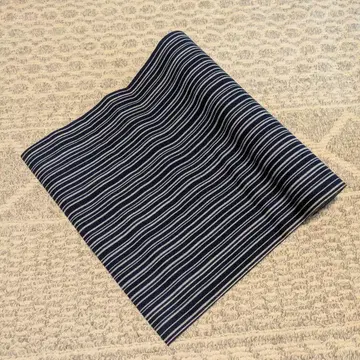 [ 도쿄본염 ] 네이비와 화이트 스트라이프 옷감 [ 이엔염 ]