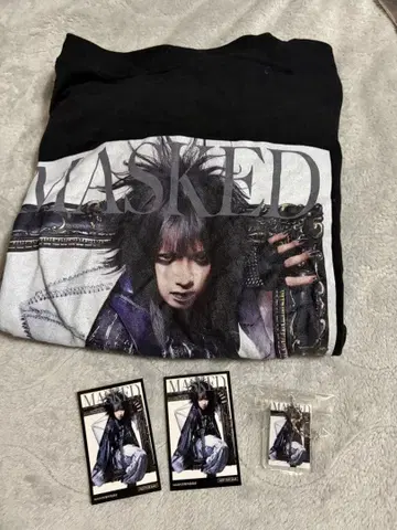 소풍 부우 MASKED T셔츠 아크릴 키링 스티커 2장 세트