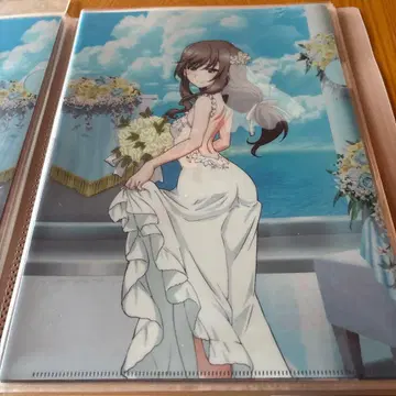 걸즈 & 판처 시마다 치요 웨딩 드레스 클리어 파일 이에모토