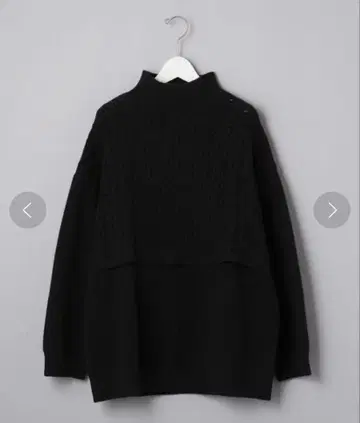 MARW UNITED ARROWS 케이블 콤비 하이넥 니트