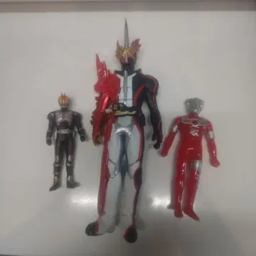 가면라이더 피규어 3체 세트