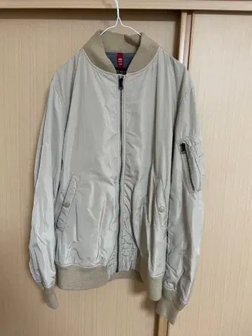ALPHA INDUSTRIES MA-1 플라이트 자켓 L 베이지