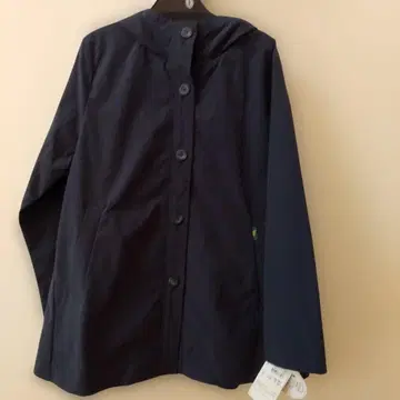 택 포함 새상품 DECOY 네이비 후드 부착 코트