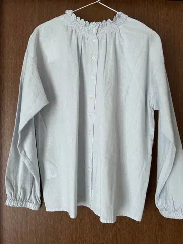 SM2 전후 2WAY 블라우스 긴팔 면마 혼방