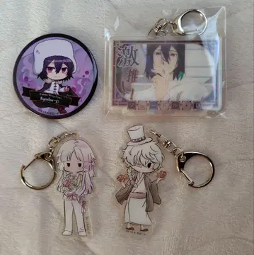 문호 스트레이독스 아크릴 키링 캔 배지 효도르 D