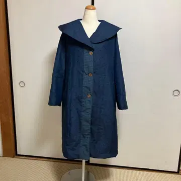 순수 실크 기모노 리메이크 롱 코트