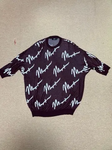 AZUL by moussy 로고 프린트 긴팔 T셔츠 F 사이즈