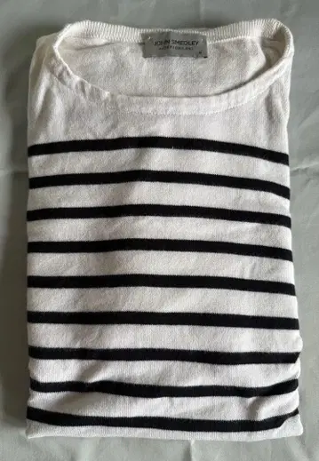 JOHN SMEDLEY 스트라이프 긴팔 니트