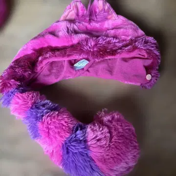 1 체셔 고양이 귀 달린 플리스 모자