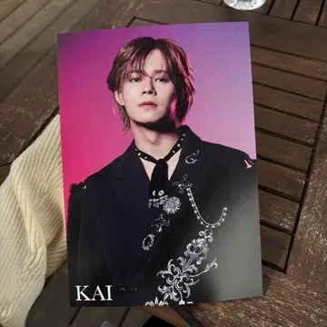 초특급 카이 NINE LIVES 혜택회 엽서 직접 전달 한정판