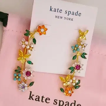 케이트 스페이드 플라워 롱 귀걸이