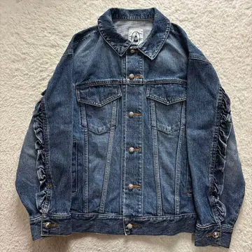 leur logette 룰로제트 프릴 데님 자켓 비쥬