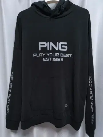 PING 후드티 블랙 24년 모델