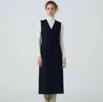 Ballsey 스트레치 보타니 V넥 오버롤 스커트