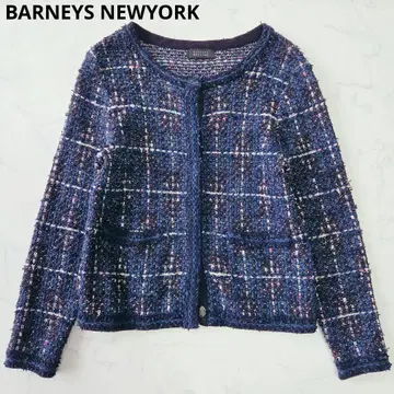새상품급 바니스뉴욕 트위드 니트 자켓 36