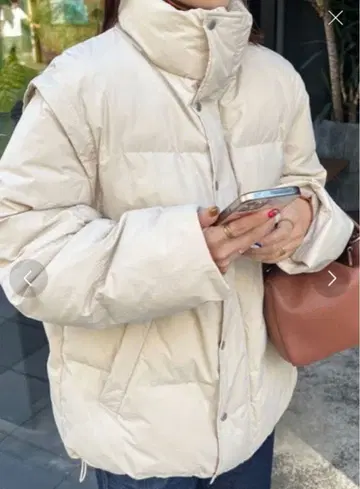 Discoat 2way 다운 자켓 화이트