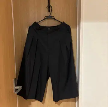 MAISON SPECIAL 블랙 와이드 팬츠