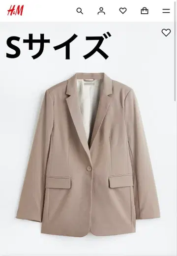 H&M 싱글 브레스티드 자켓 여성용 S