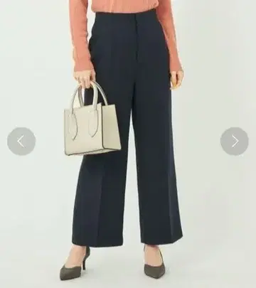 green label relaxing 트위드 와이드 팬츠