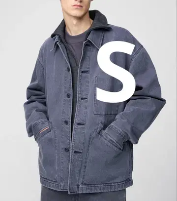 [ 완판템 ] 오버 사이즈 컬러 데님 자켓 S 그레이 UNIQLO U