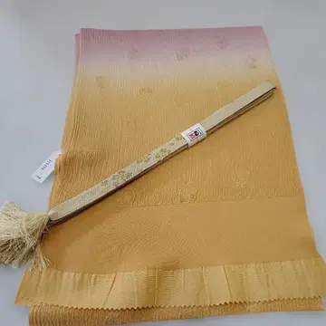 세련된 새상품 순수 실크 오비아게 허리띠 세트 재고 처분 상품 0284