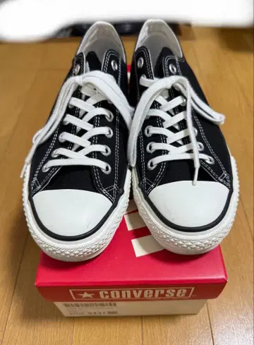 새상품급 CANVAS ALL STAR J OX 블랙 27cm