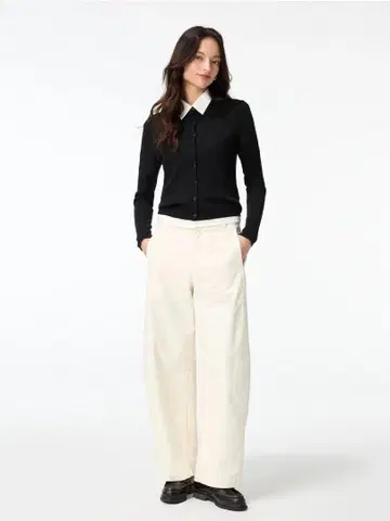 UNIQLO 저지 배럴 레그 팬츠