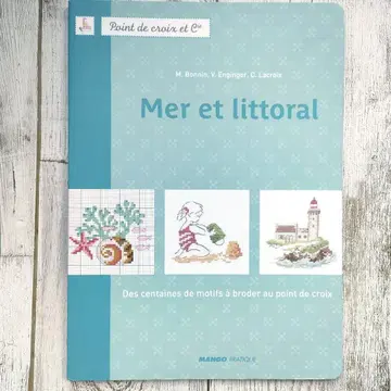 [레어] MANGO 크로스 스티치 도안집 Mer et littoral