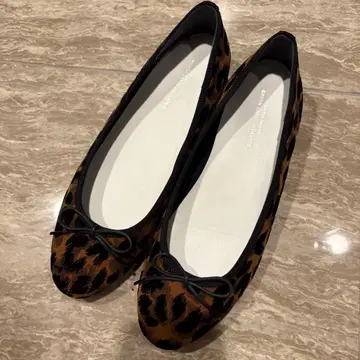 유나이티드 애로우즈 그린 라벨 릴랙싱 발레 슈즈 레오파드 무늬