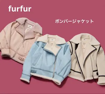 furfur 봄버 자켓 라이더 블루