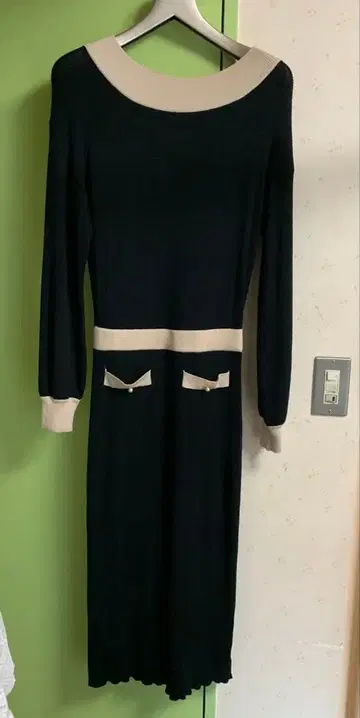 GRL 오프숄더 긴팔 롱 원피스 L 사이즈