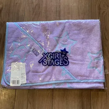 X-GIRL STAGES 별 패턴 타월 연보라