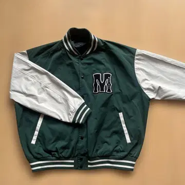 BEAMS HEART 바시티 자켓 M 다크 그린